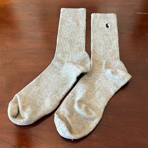 Gray Men’s Polo Dress Socks